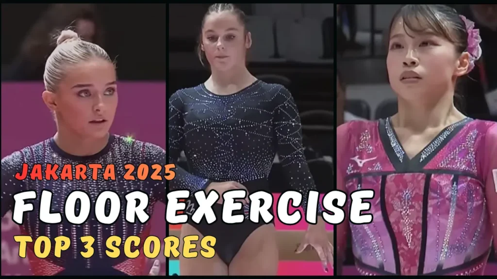 2025 Gymnastics World Championships - Women Final (Floor Exercise) Top 3 Scores