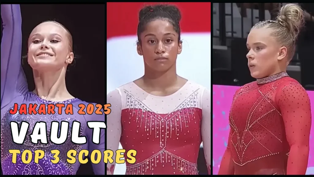 2025 World Championships Gymnastics - Women's Finals (Vault) Top 3 Scores
