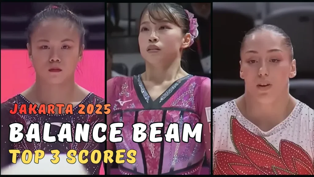 2025 World Championships Women’s Balance Beam Finals Top 3 Scores