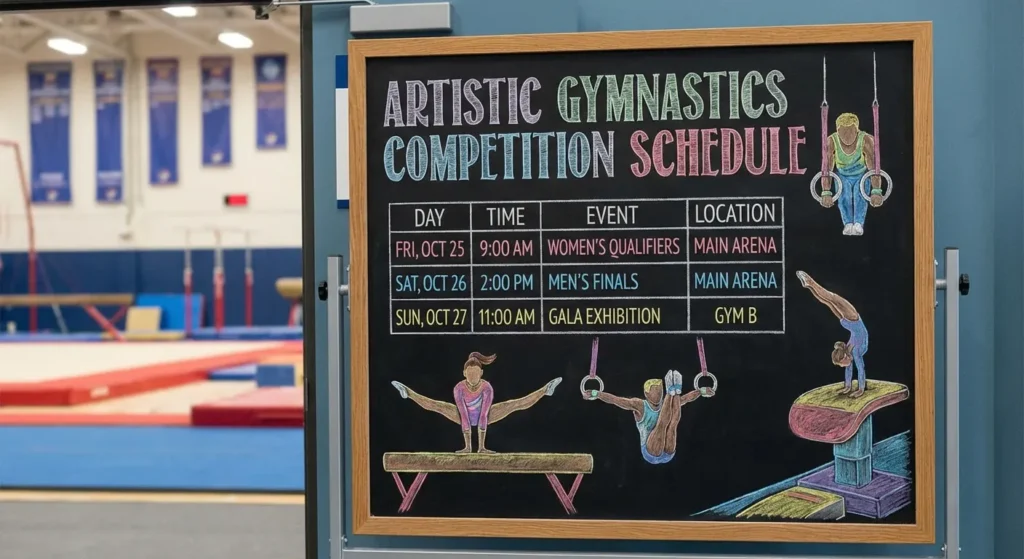 Artistic Gymnastics Competition Schedule
